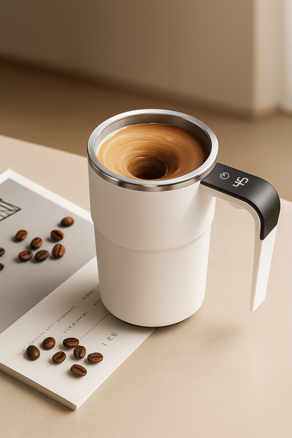 Novixfinds® Smart Temperature Mug: Rechargeable Self-Stirring Cup (12oz)