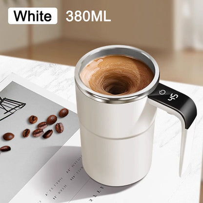 Novixfinds® Smart Temperature Mug: Rechargeable Self-Stirring Cup (12oz)