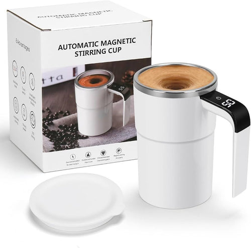 Novixfinds® Smart Temperature Mug: Rechargeable Self-Stirring Cup (12oz)