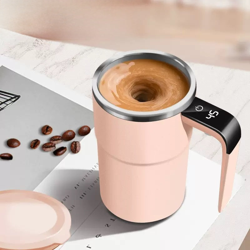 Novixfinds® Smart Temperature Mug: Rechargeable Self-Stirring Cup (12oz)