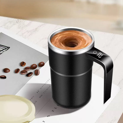 Novixfinds® Smart Temperature Mug: Rechargeable Self-Stirring Cup (12oz)